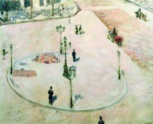 Gustave Caillebotte - Un refuge, boulevard Haussmann - 1880