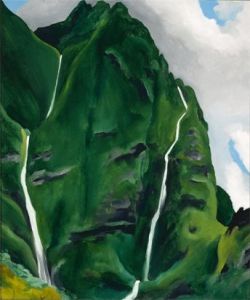 Georgia O'Keeffe, Waterfall - End of road - Iao Valley, 1939, Honolulu Museum of Art