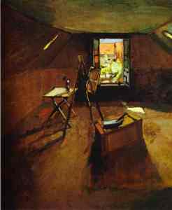 Henri Matisse, L'atelier sous les toits 1903, Fitzwilliam Museum, Cambridge