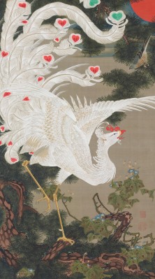 Ito Jakuchu, Vieux pin et phénix blanc, 1765, Tokyo, Musée des collections impériales, Agence de la Maison impériale